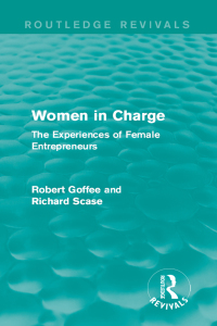 Cover image: Women in Charge (Routledge Revivals) 1st edition 9781138898110