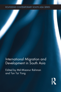 Cover image: International Migration and Development in South Asia 1st edition 9780815368014