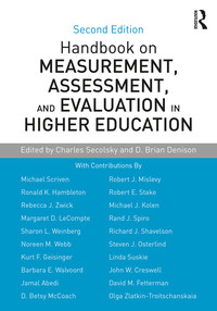 Imagen de portada: Handbook on Measurement, Assessment, and Evaluation in Higher Education 2nd edition 9781138892149