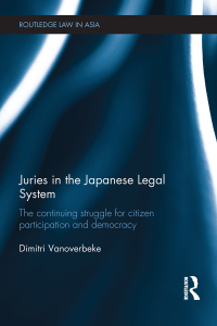 Immagine di copertina: Juries in the Japanese Legal System 1st edition 9780415540216