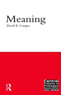 Cover image: Meaning 1st edition 9781902683751