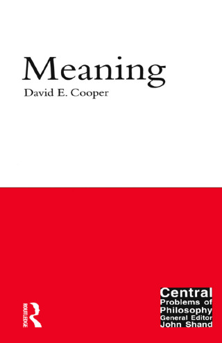 Imagen de portada: Meaning 1st edition 9781902683751