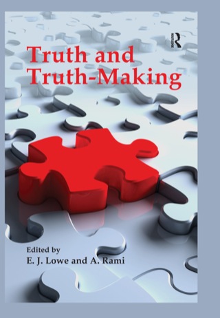 表紙画像: Truth and Truth-making 1st edition 9781844651450