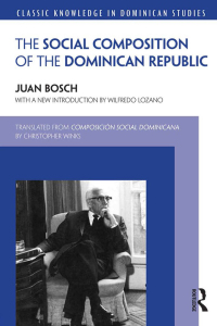 Imagen de portada: Social Composition of the Dominican Republic 1st edition 9781138889804