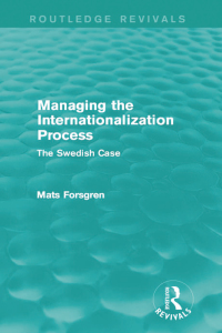 Imagen de portada: Managing the Internationalization Process (Routledge Revivals) 1st edition 9781138889903