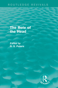Imagen de portada: The Role of the Head (Routledge Revivals) 1st edition 9781138888173