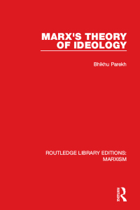 صورة الغلاف: Marx's Theory of Ideology (RLE Marxism) 1st edition 9781138887954