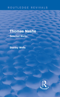 表紙画像: Thomas Nashe (Routledge Revivals) 1st edition 9781138887602