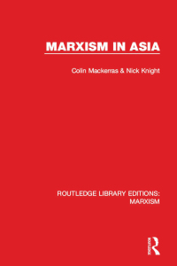 Imagen de portada: Marxism in Asia (RLE Marxism) 1st edition 9781138886810