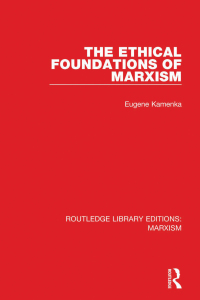Imagen de portada: The Ethical Foundations of Marxism 1st edition 9781138885523