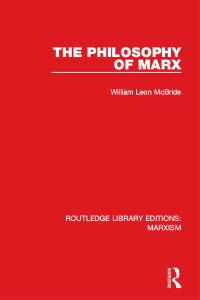 Imagen de portada: The Philosophy of Marx (RLE Marxism) 1st edition 9781138885394