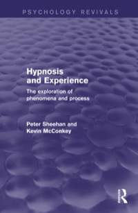 Cover image: Hypnosis and Experience (Psychology Revivals) 1st edition 9781138884922