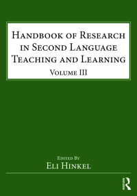 Omslagafbeelding: Handbook of Research in Second Language Teaching and Learning 1st edition 9781138859821