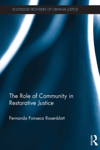 Immagine di copertina: The Role of Community in Restorative Justice 1st edition 9781138858954