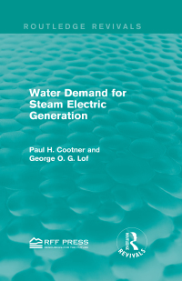 Imagen de portada: Water Demand for Steam Electric Generation (Routledge Revivals) 1st edition 9781138857476