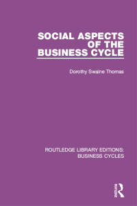 Immagine di copertina: Social Aspects of the Business Cycle (RLE: Business Cycles) 1st edition 9781138855557