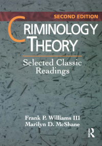 Cover image: Criminology Theory 2nd edition 9781138136410