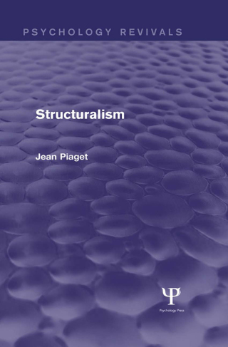 Cover image: Structuralism (Psychology Revivals) 1st edition 9781138853980
