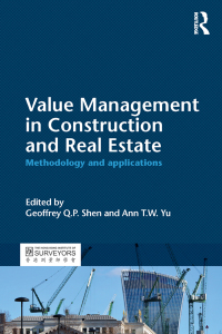 Imagen de portada: Value Management in Construction and Real Estate 1st edition 9781138852785