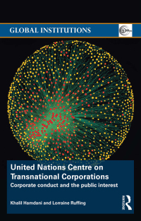 Cover image: United Nations Centre on Transnational Corporations 1st edition 9780415733007