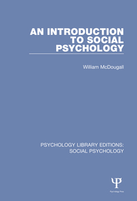 Cover image: An Introduction to Social Psychology 1st edition 9781138851238