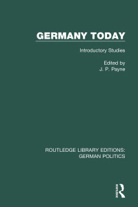 Omslagafbeelding: Germany Today (RLE: German Politics) 1st edition 9781138847903