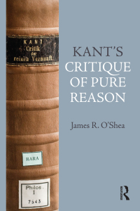 Cover image: Kant's Critique of Pure Reason 1st edition 9781844652785