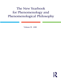 صورة الغلاف: The New Yearbook for Phenomenology and Phenomenological Philosophy 1st edition 9780970167996