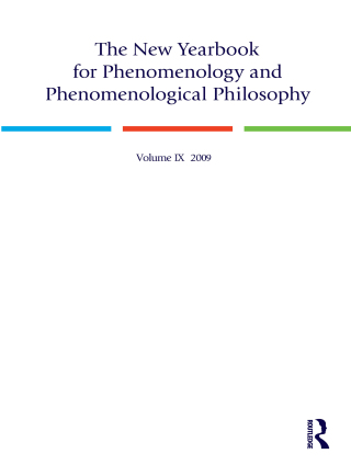 Omslagafbeelding: The New Yearbook for Phenomenology and Phenomenological Philosophy 1st edition 9780970167996