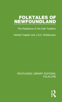 Cover image: Folktales of Newfoundland (RLE Folklore) 1st edition 9781138842816