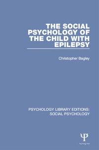 Imagen de portada: The Social Psychology of the Child with Epilepsy 1st edition 9781138842144