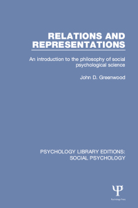 صورة الغلاف: Relations and Representations 1st edition 9781138838727