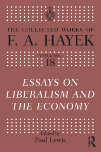 Imagen de portada: Essays on Liberalism and the Economy 1st edition 9781032341569