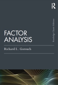表紙画像: Factor  Analysis 2nd edition 9781138831995