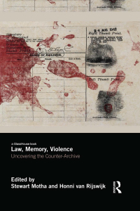 Cover image: Law, Memory, Violence 1st edition 9781138830639