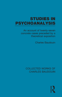 Cover image: Studies in Psychoanalysis 1st edition 9781138829039