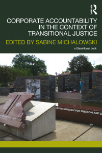 Imagen de portada: Corporate Accountability in the Context of Transitional Justice 1st edition 9781138211278
