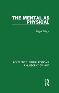 表紙画像: The Mental as Physical 1st edition 9781138825611