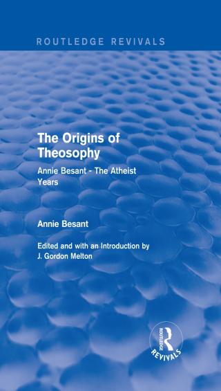 Cover image: The Origins of Theosophy (Routledge Revivals) 1st edition 9781138824522