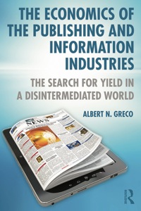 Imagen de portada: The Economics of the Publishing and Information Industries 1st edition 9781138824799