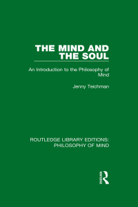 Imagen de portada: The Mind and the Soul 1st edition 9781138824959