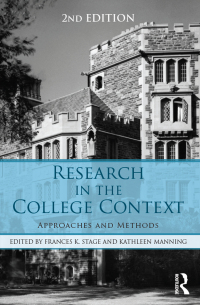 Cover image: Research in the College Context 2nd edition 9781138824782