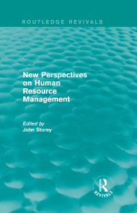 表紙画像: New Perspectives on Human Resource Management (Routledge Revivals) 1st edition 9781138824621