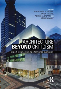 صورة الغلاف: Architecture Beyond Criticism 1st edition 9780415725330