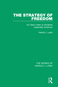 表紙画像: The Strategy of Freedom (Works of Harold J. Laski) 1st edition 9781138823075