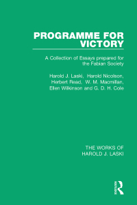 Cover image: Programme for Victory (Works of Harold J. Laski) 1st edition 9781138822122