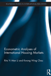 Cover image: Econometric Analyses of International Housing Markets 1st edition 9780367737191