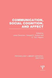 Cover image: Communication, Social Cognition, and Affect (PLE: Emotion) 1st edition 9781138820036