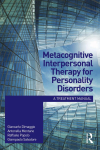 Imagen de portada: Metacognitive Interpersonal Therapy for Personality Disorders 1st edition 9781138024151