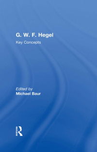 Omslagafbeelding: G. W. F. Hegel 1st edition 9781844657957